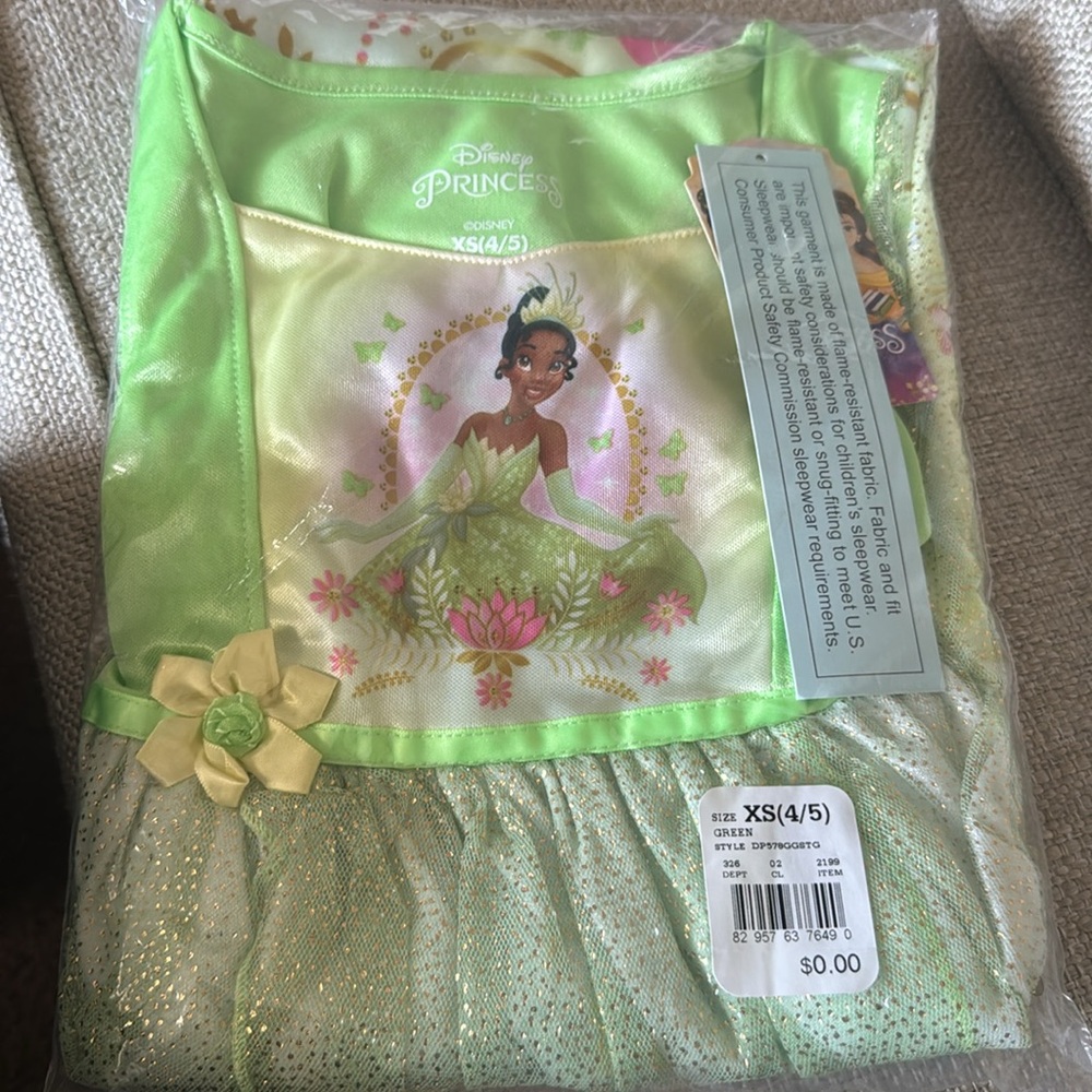Disney Tiana Green and Gold Dress - Picture 3 of 3